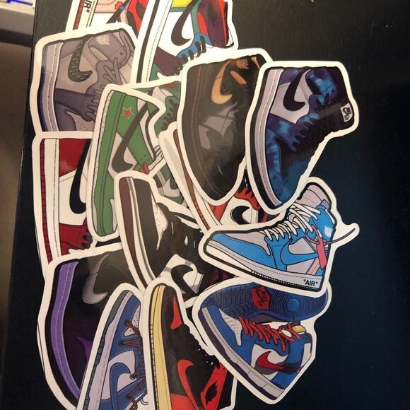 Lot of 50 Nike Air Jordan Vinyl Stickers - Jordan 1, Nike Dunk, Jordan 3, etc - Picture 4 of 11